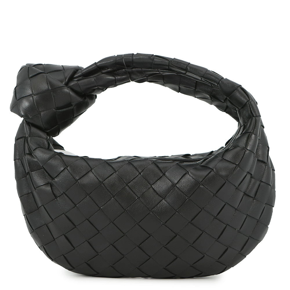 Bottega Veneta Handbag Intrecciato Jodie Lambskin Black Bag